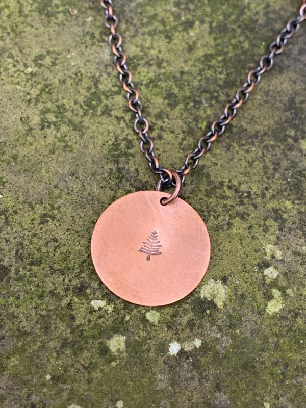 Copper evergreen necklace scaled