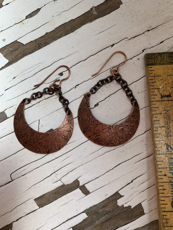Petal zen copper crescent earrings 3 scaled
